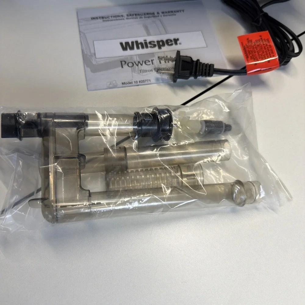 TETRA WHISPER 40 POWER FILTER 200 GPH for  AQUARIUMS up to 40 GALLONS